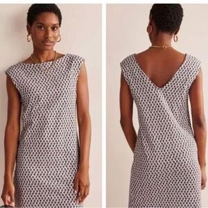 Boden Floral Red and White Dress